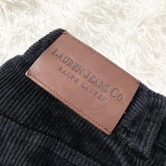 Women Lauren Ralph Lauren Corduroy Straight Leg Jeans in Midnight Blue Size 10 - Picture 10 of 10